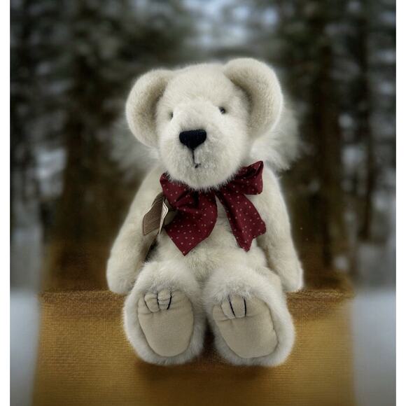 Vintage Boyds Bears 16" Grumples Q Beansley Bean Bag Bear Cream #510401-10 - Picture 1 of 10